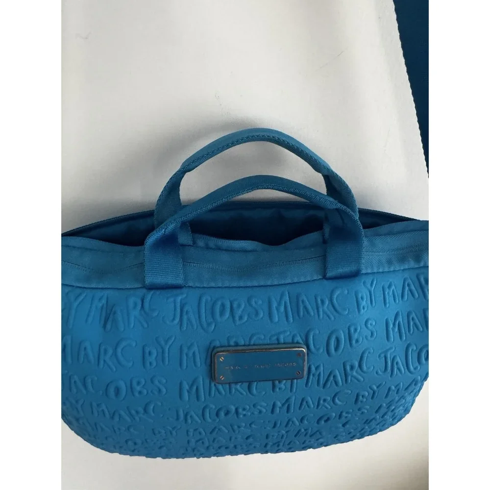 Marc Jacob's Blue Laptop Bag With Adjustable Strap